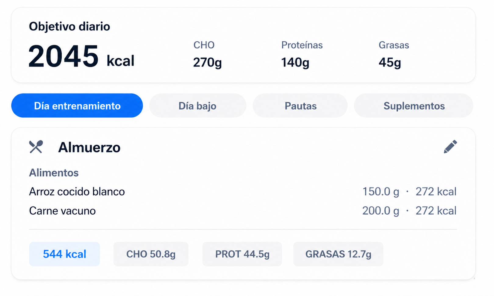 Nutrición snippet